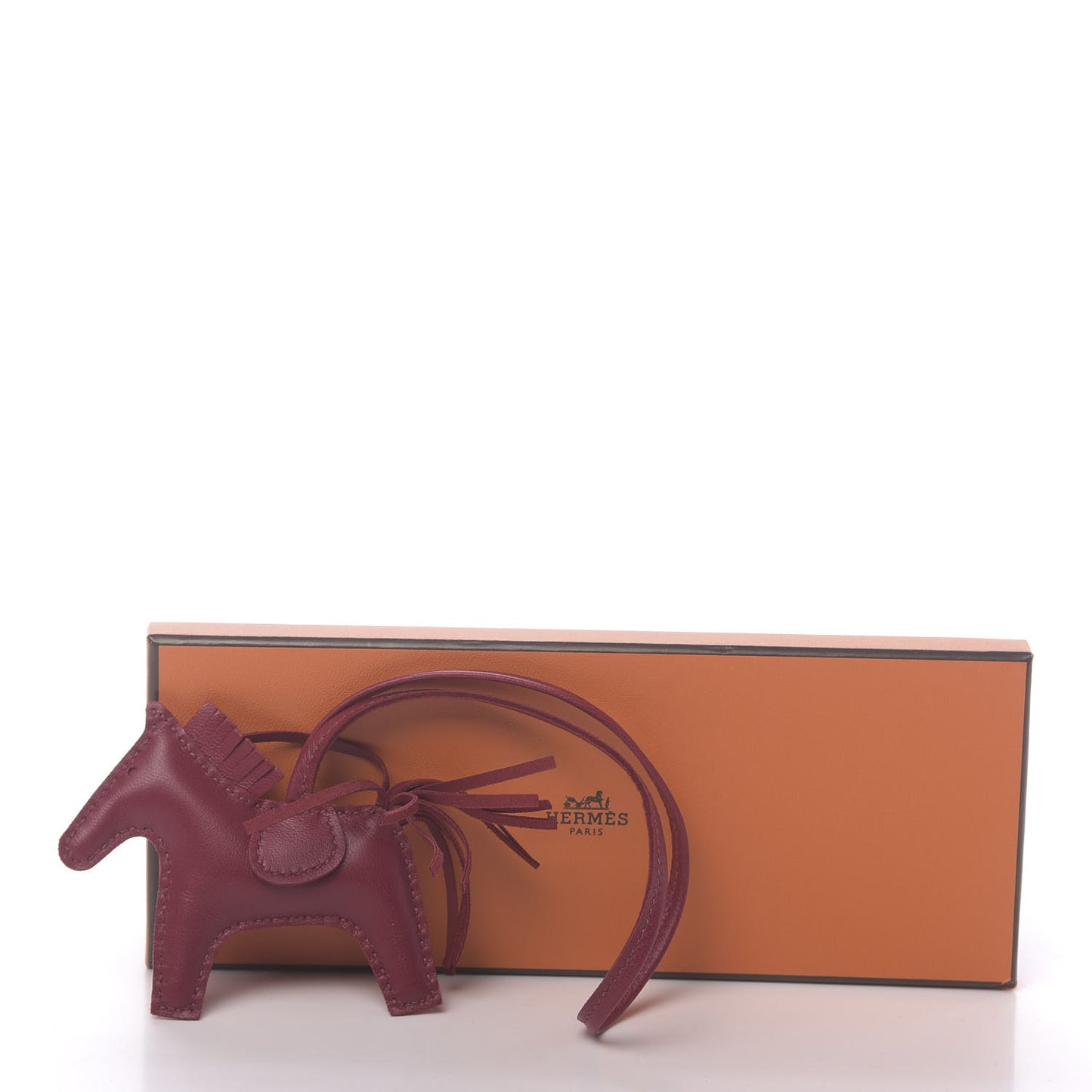Milo Lambskin Grigri Rodeo Horse Bag Charm PM Rubis