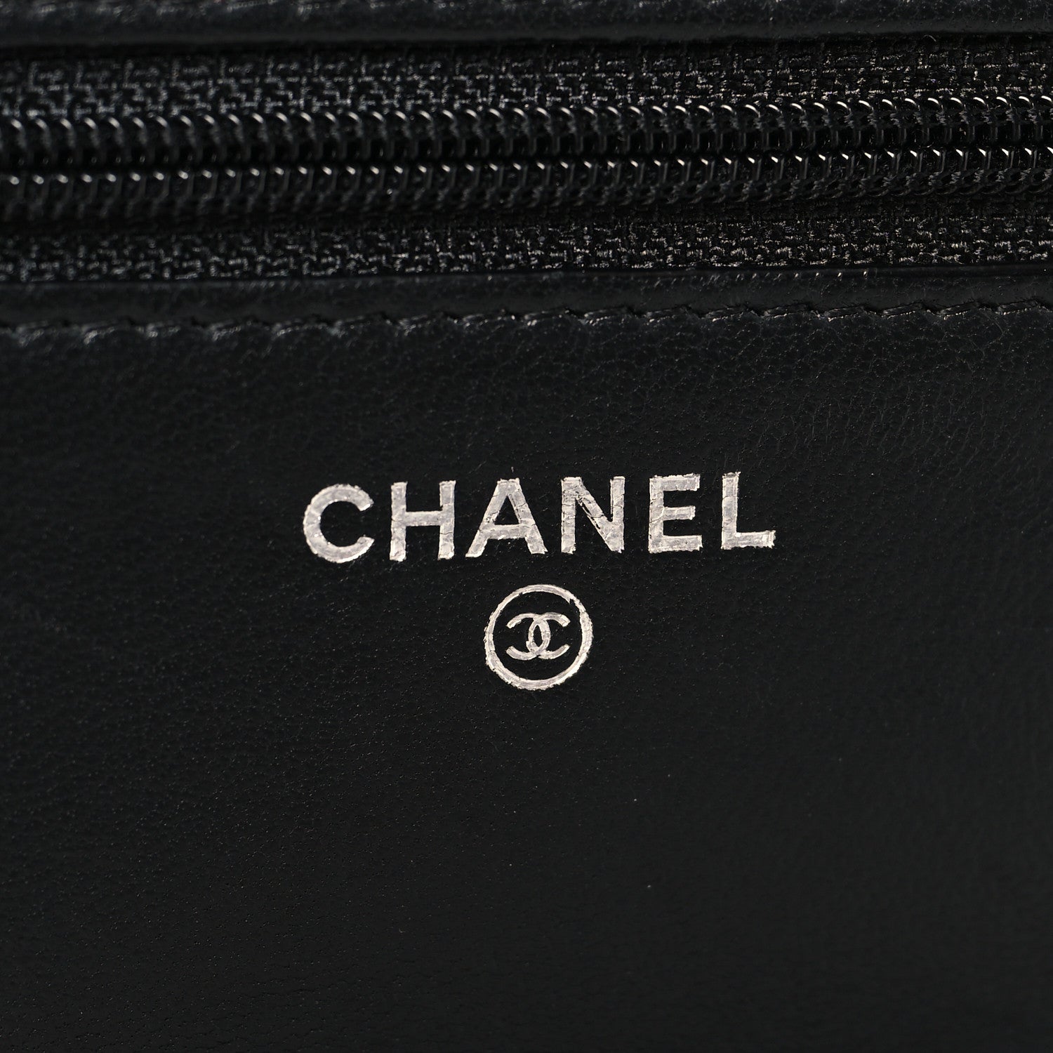 Chanel Lambskin Quilted Wallet On Chain WOC Black 6 of 13