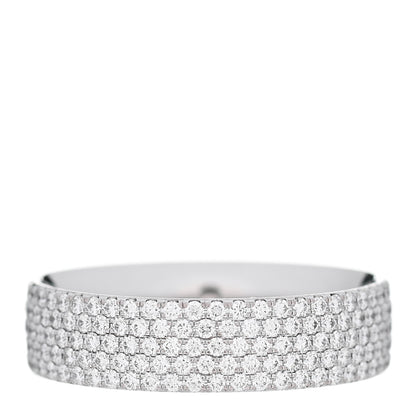 Tiffany 18K White Gold Diamond Metro Five-Row Ring 56 7.5 1 of 4