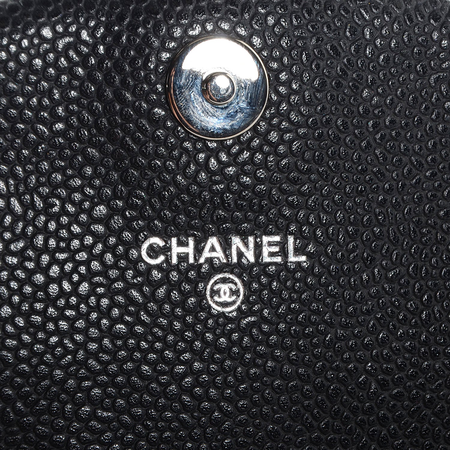 Chanel Caviar Half Moon Wallet On Chain WOC Black 7 of 8