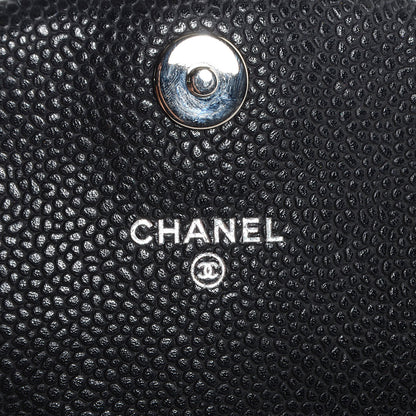 Chanel Caviar Half Moon Wallet On Chain WOC Black 7 of 8
