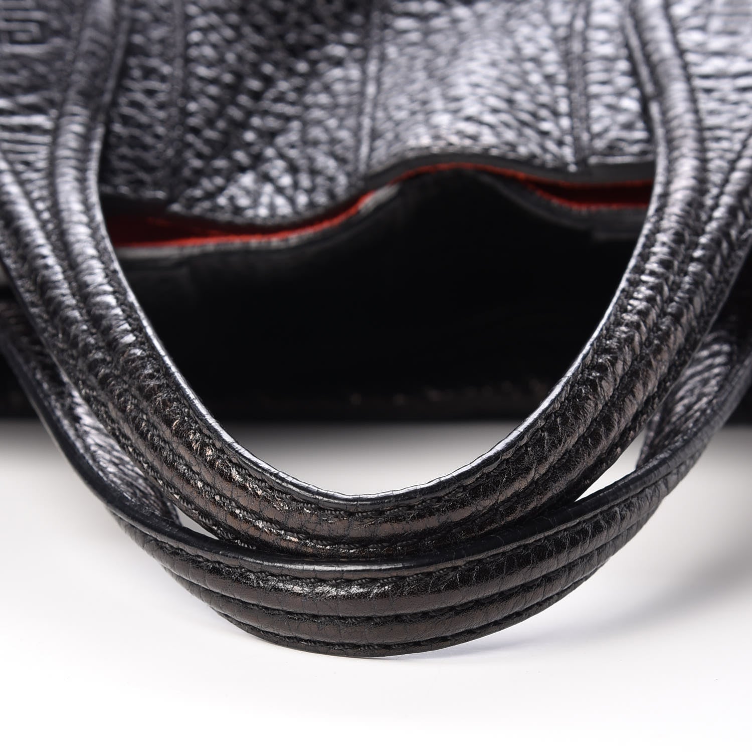 Givenchy Glazed Pebbled Calfskin North South Nightingale Black 11 of 15