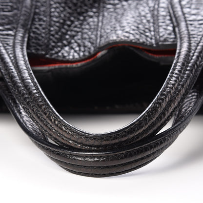 Givenchy Glazed Pebbled Calfskin North South Nightingale Black 11 of 15