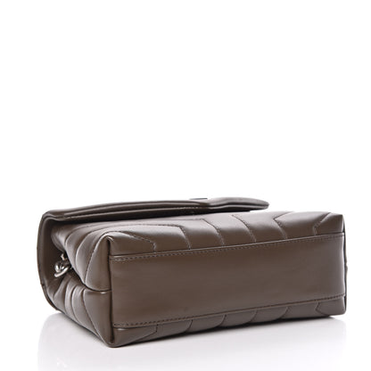 Saint Laurent Calfskin Y Quilted Monogram Toy Loulou Crossbody Bag Faggio 4 of 12