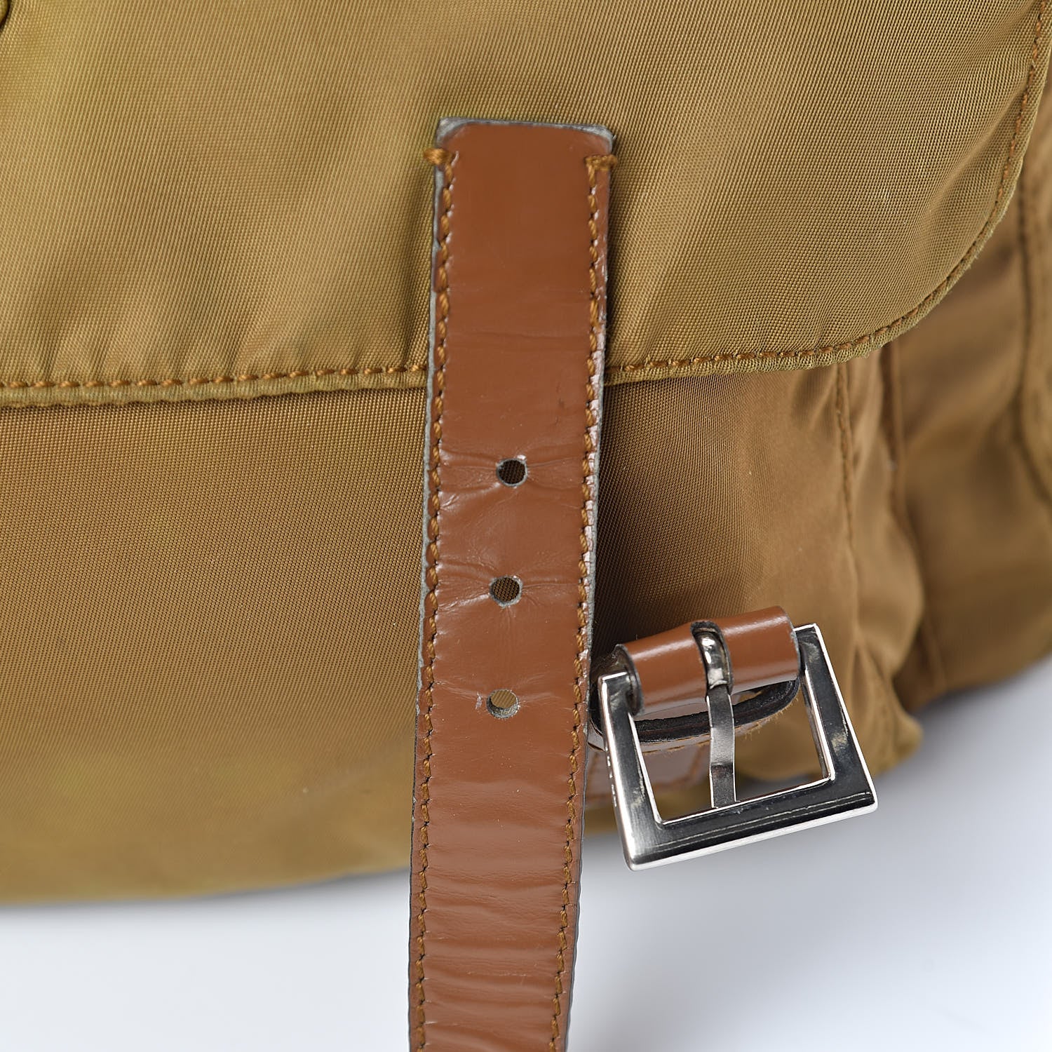 Prada Tessuto Nylon Vela Sport Messenger Bag Brown 7 of 13