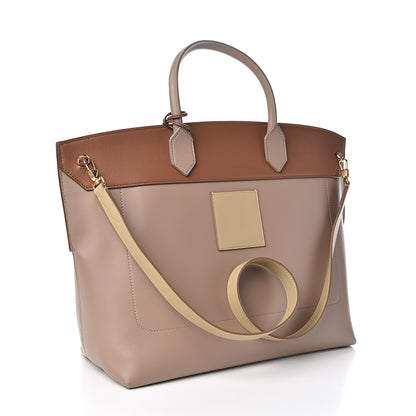 Burberry Calfskin Medium Society Top Handle Bag Brown 2 of 12