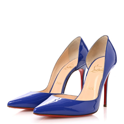 Christian Louboutin Patent Iriza 100 Pumps 37 Pervenche 4 of 9