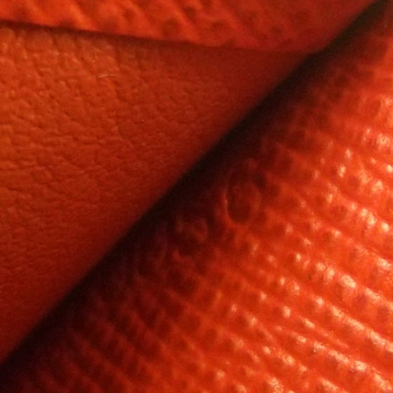 Monogram Perforated Compact Zipped Wallet Orange