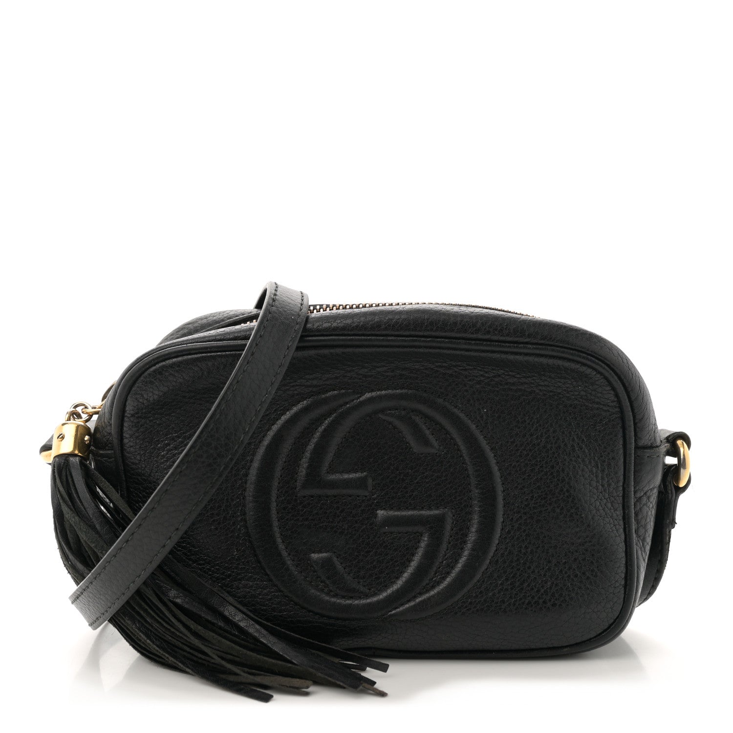 Gucci Pebbled Calfskin Mini Soho Disco Bag Black 1 of 13