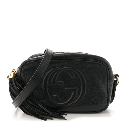 Gucci Pebbled Calfskin Mini Soho Disco Bag Black 1 of 13
