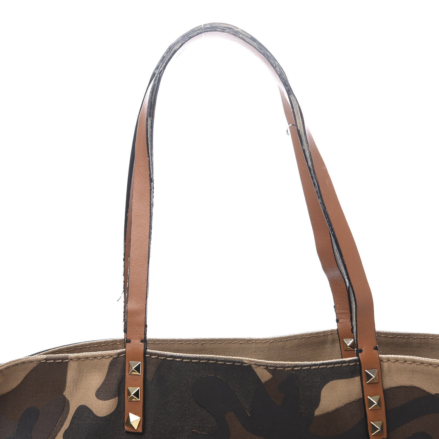 Valentino Garavani Canvas Camouflage Rockstud Reversible Tote 16 of 22