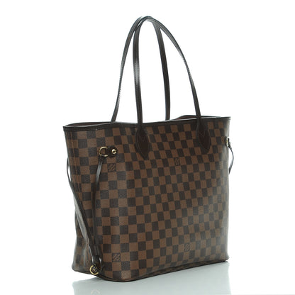 Louis Vuitton Damier Ebene Neo Neverfull MM Rose Ballerine 3 of 9