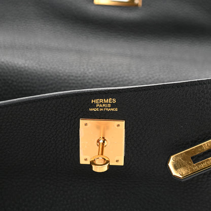 Hermes Togo Kelly Retourne 32 Black 6 of 17