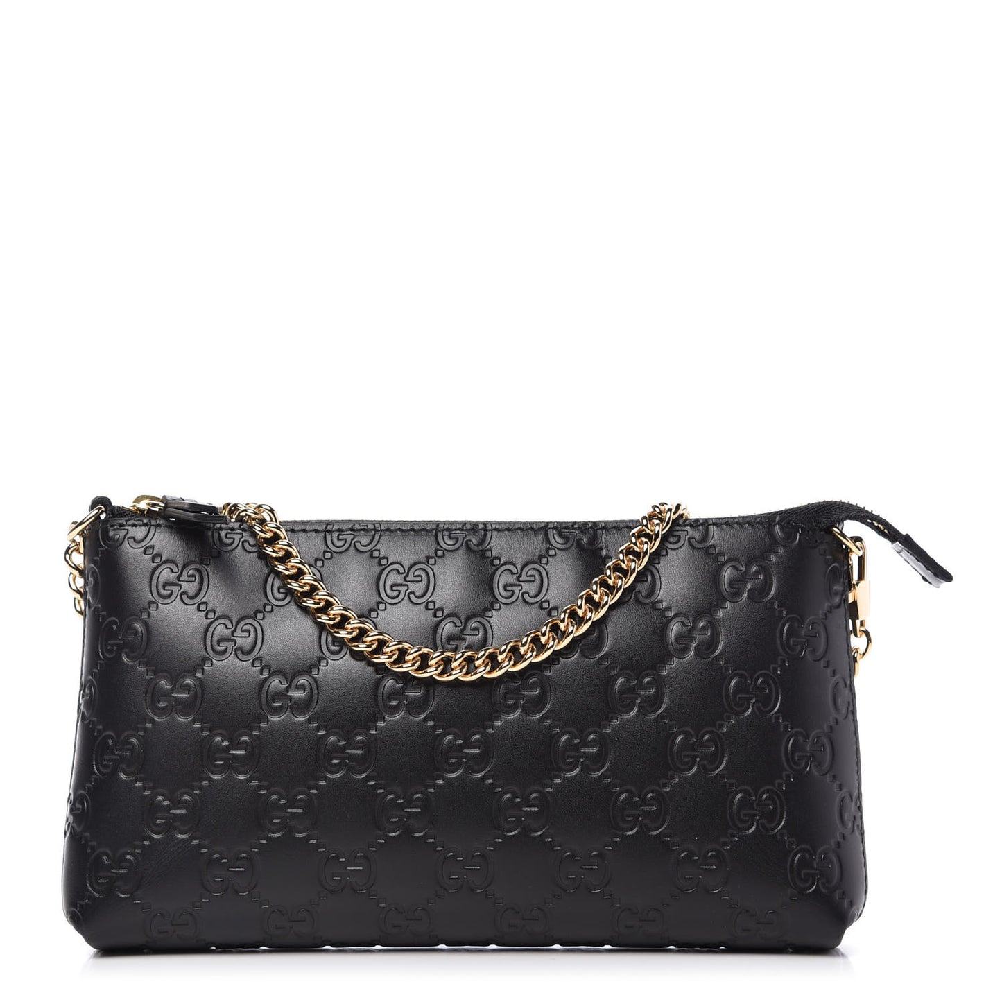 Guccissima Signature Wrist Wallet Black