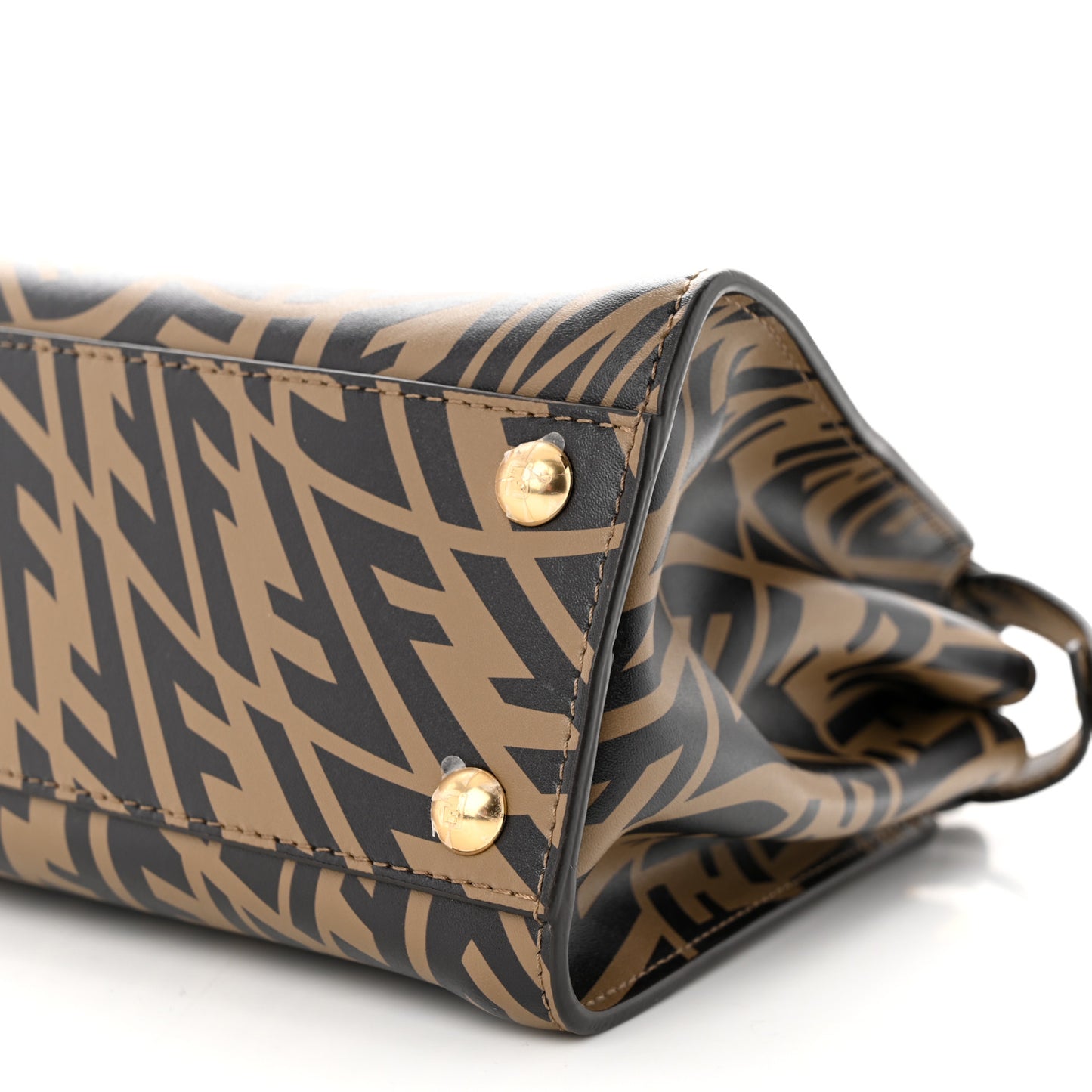 X SARAH COLEMAN Vitello Liberty Shiny Nappa Plexiglass FF Vertigo Mini Peekaboo Iconic Satchel