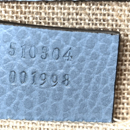 Gucci Dollar Calfskin Small Interlocking G Shoulder Bag Mineral Blue 7 of 10