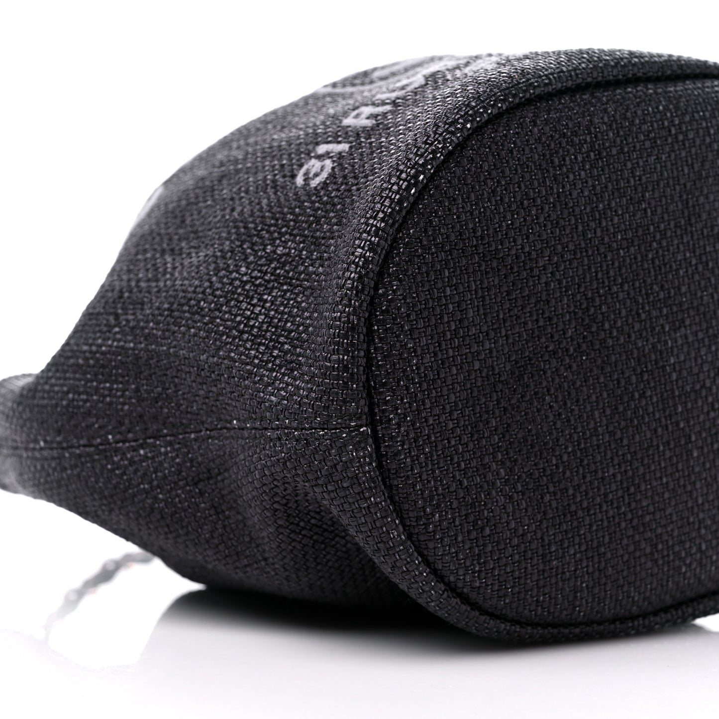 Mixed Fibers Deauville Drawstring Bag Black