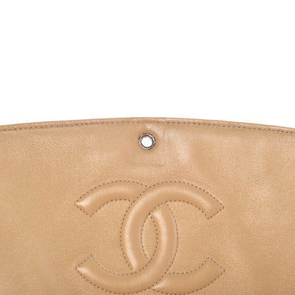 Chanel Lambskin Quilted Jumbo Single Flap Beige 13 of 16