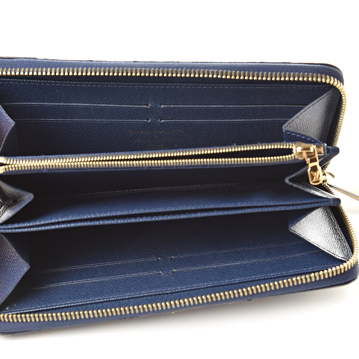 Louis Vuitton Damier Paillettes Zippy Wallet Blue 5 of 10