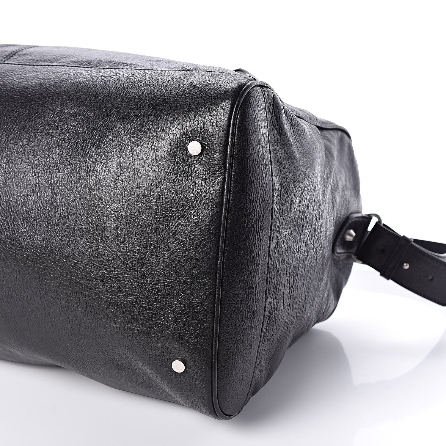 Balenciaga Agneau Classic Silver Hardware S Squash Boston Black 9 of 9