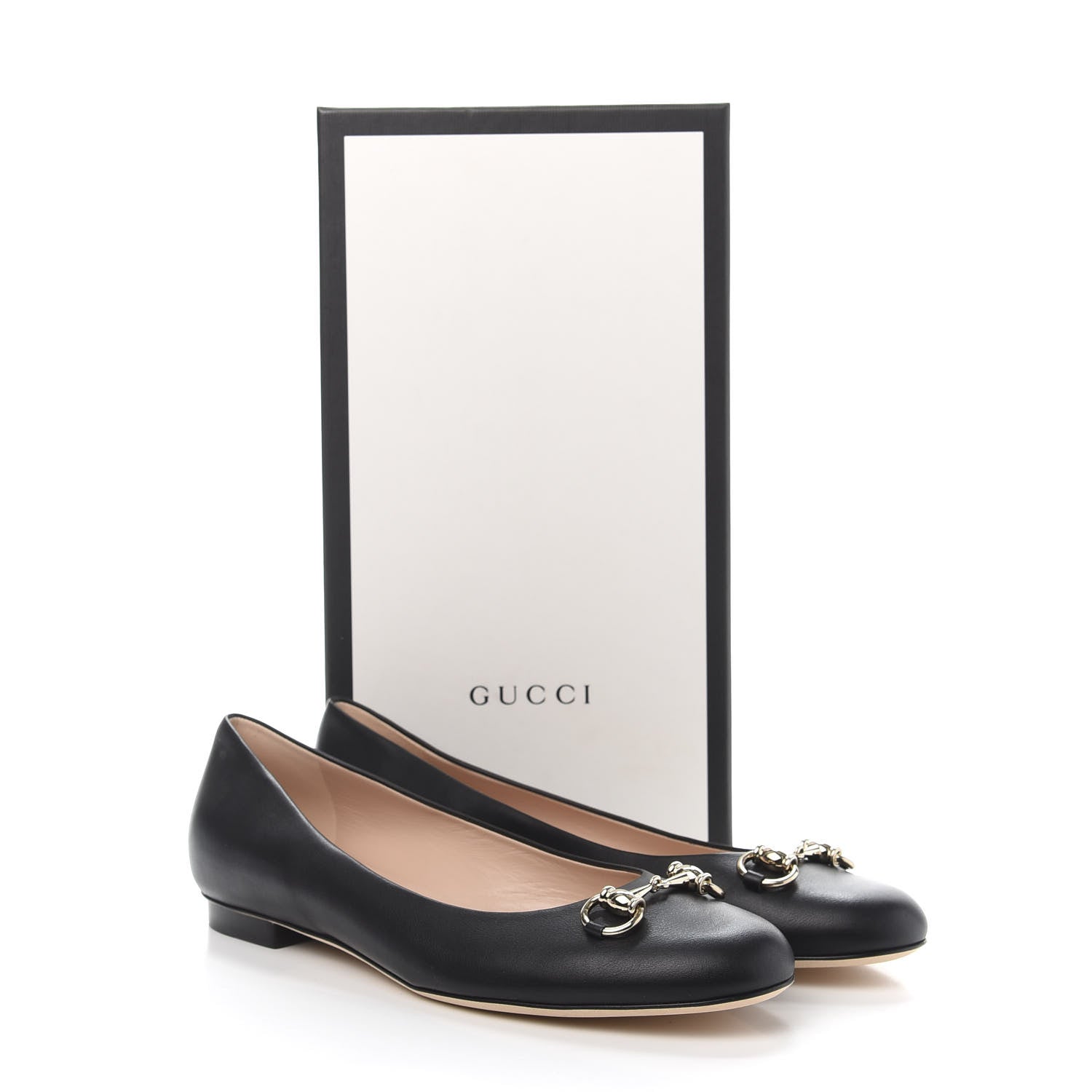 Gucci Calfskin Horsebit Ballerina Flats 40 Black 8 of 8