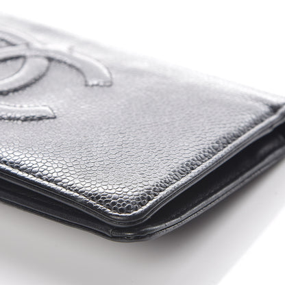 Chanel Caviar Timeless CC Yen Wallet Black 10 of 10