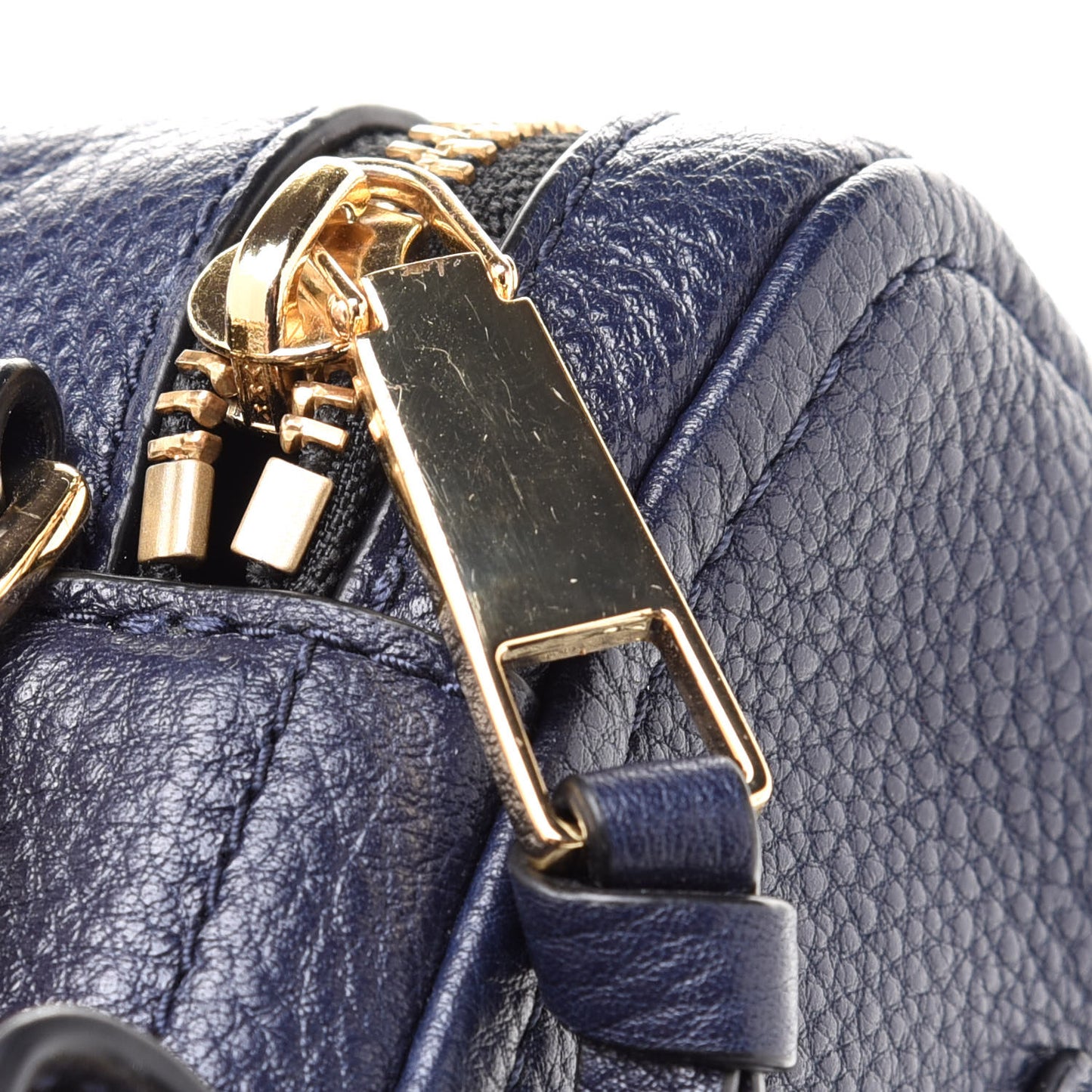 Supple Natural Grain Calfskin The Softshot 27 Bag Navy
