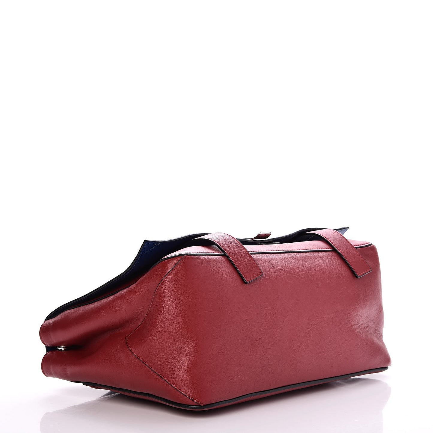Calfskin Double Sided PS Courier Bag Red