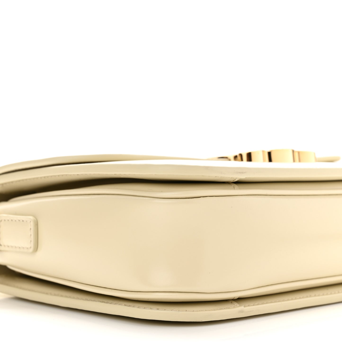 Shiny Calfskin Medium Triomphe Limestone