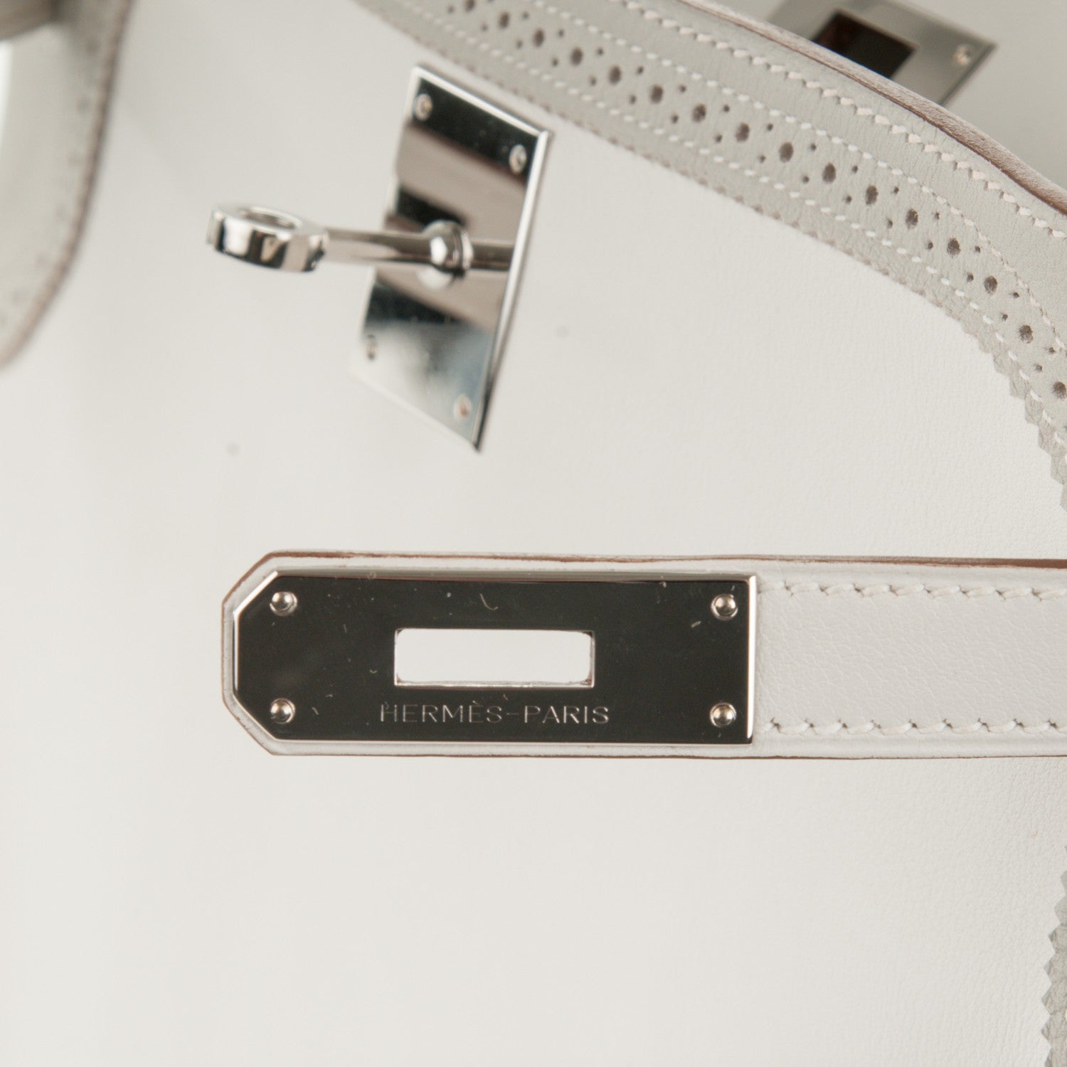 Hermes Togo Swift Ghillies Kelly 32 White Gris Perle 8 of 26