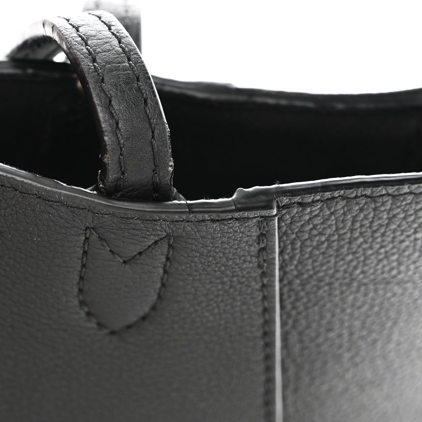 Calfskin Lockme Cabas Black