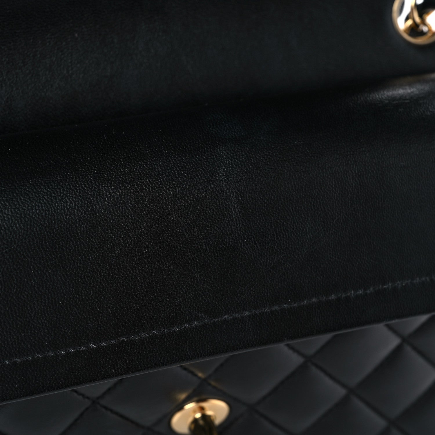 Chanel Lambskin Quilted Small Double Flap Black 12 of 15