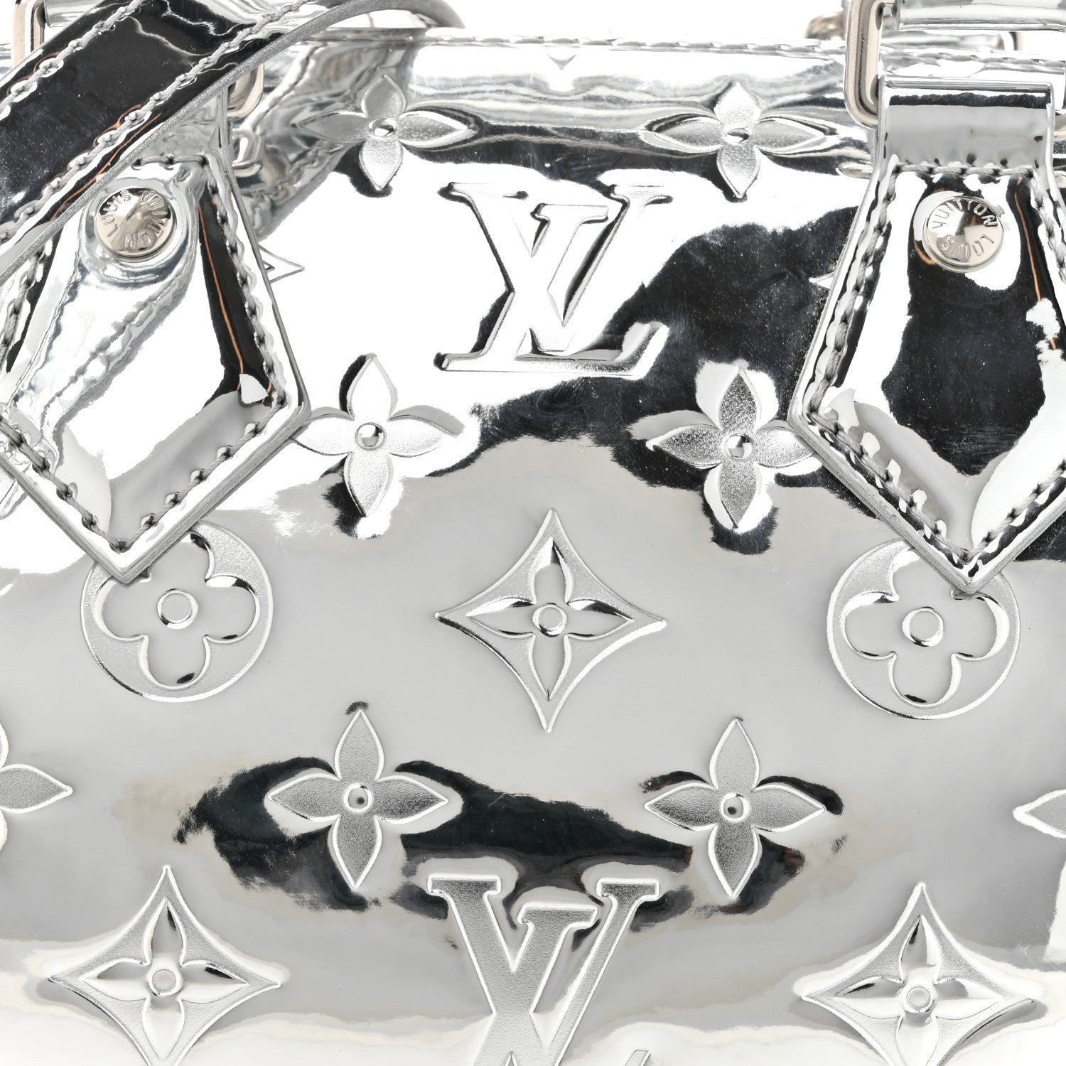 Louis Vuitton Monogram Miroir Speedy Bandouliere 20 Silver 7 of 9