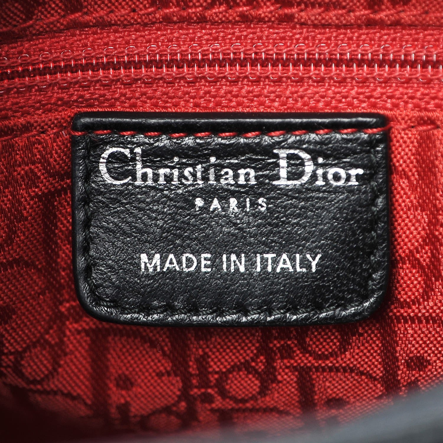 Christian Dior Lambskin Cannage Medium Lady Dior Black 6 of 8