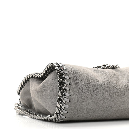 Stella McCartney Shaggy Deer Mini Falabella Fold Over Tote Light Grey 7 of 8
