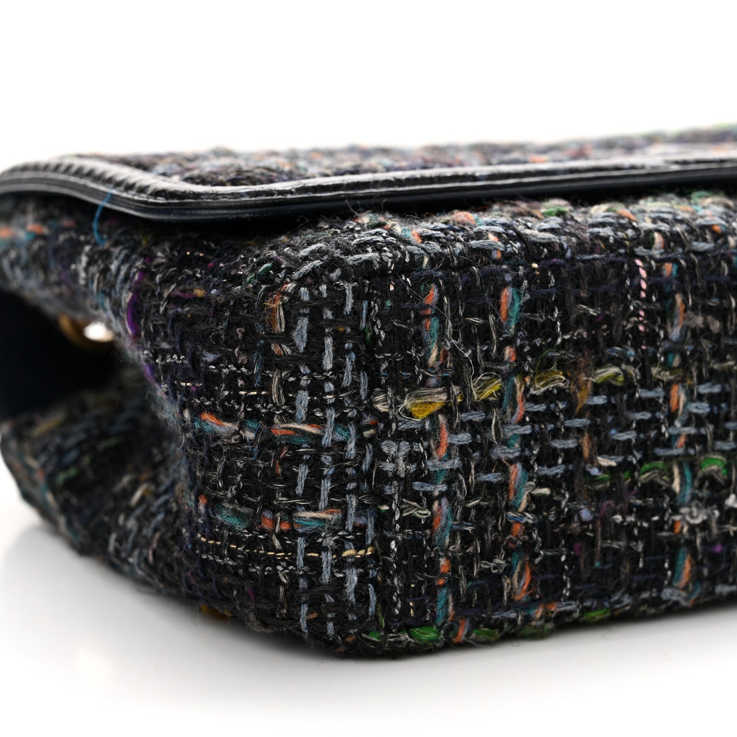 Chanel Tweed Snakeskin Quilted Small CC Filigree Flap Multicolor 9 of 14