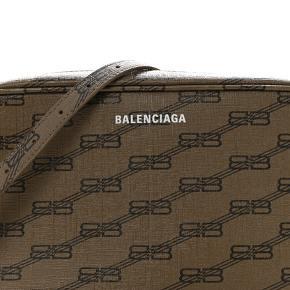 Balenciaga Coated Canvas BB Monogram Medium Signature Camera Bag Beige Brown 8 of 12