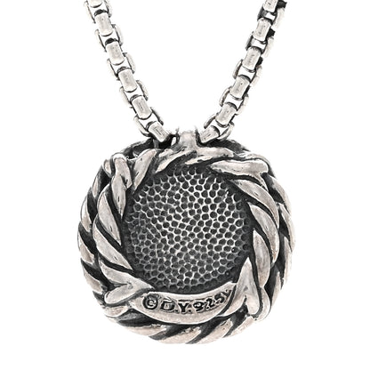 David Yurman Sterling Silver Pearl 8mm Petite Chatelaine Pendant Necklace 4 of 4