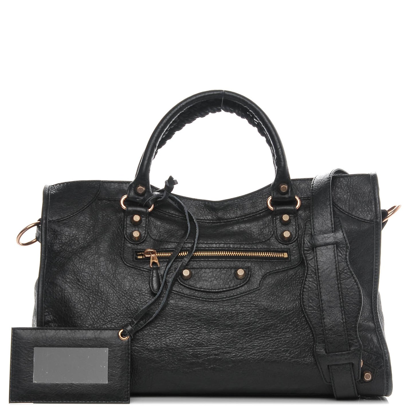 Agneau Giant 12 Rose Gold Hardware City Black