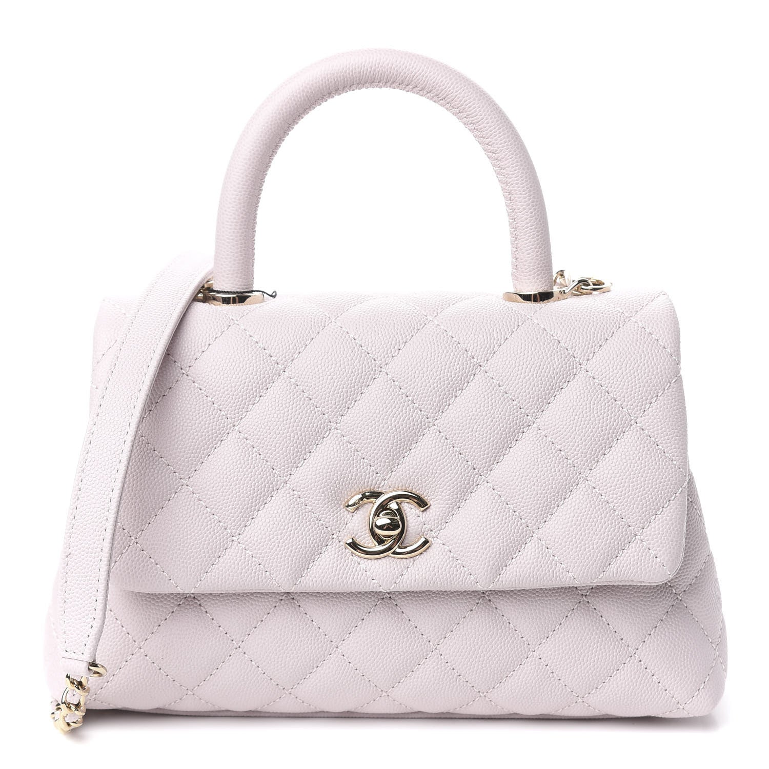 Chanel Caviar Quilted Mini Coco Handle Flap Lilas Lilac 1 of 11