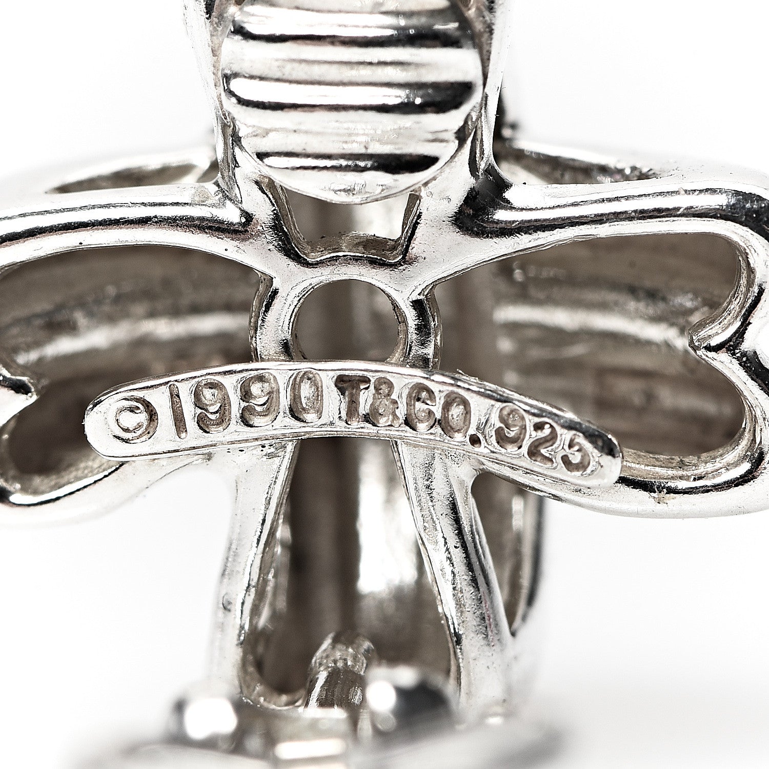 Tiffany Sterling Silver Signature X Clip-On Earrings 4 of 4