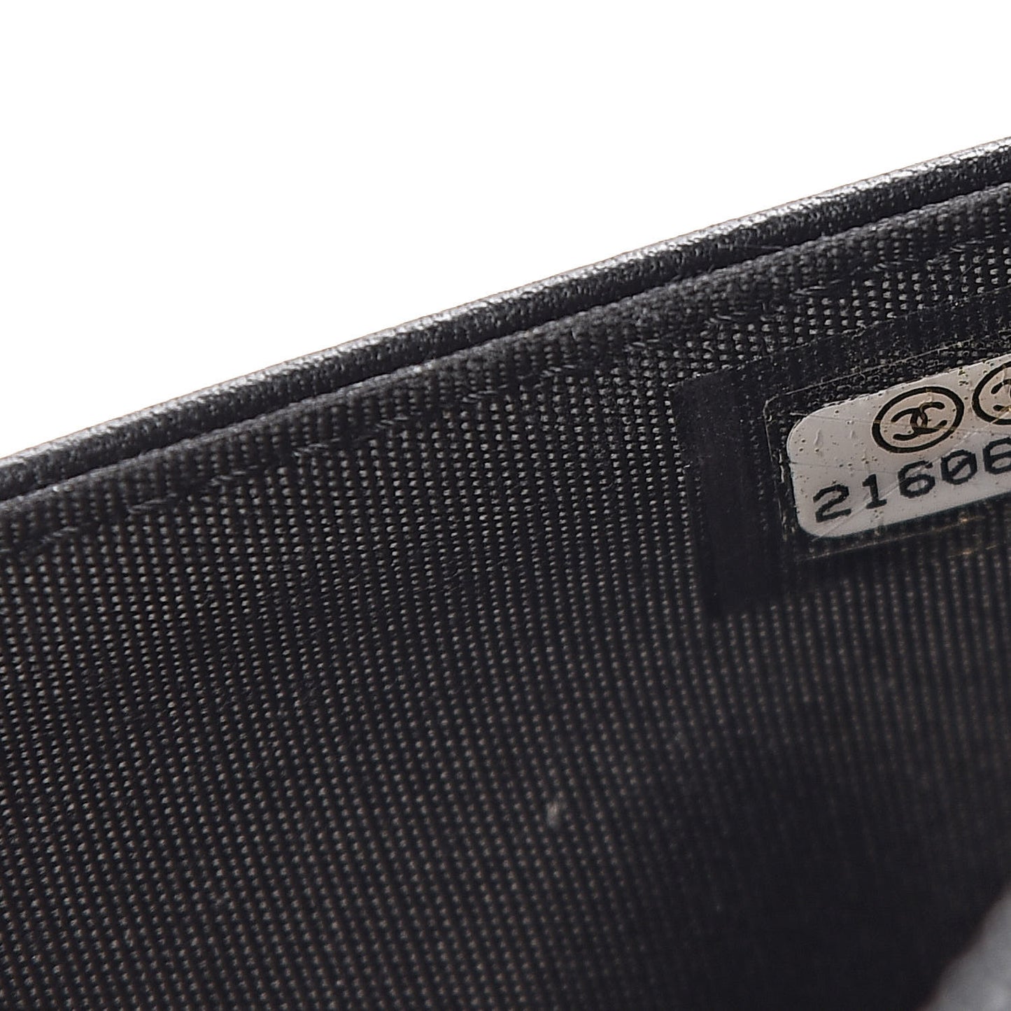 Metallic Goatskin Lambskin Boy Wallet on Chain WOC Black Gold