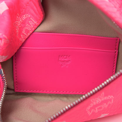 MCM Visetos Mini Crossbody Neon Pink 5 of 8