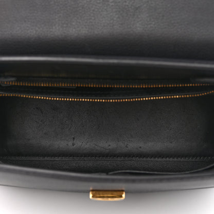 Versace Calfskin Medium La Medusa Top Handle Handbag Black 5 of 12