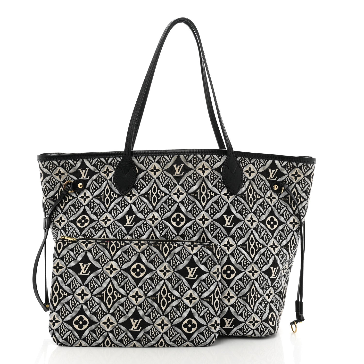 Louis Vuitton Jacquard Since 1854 Neverfull MM Grey 3 of 11