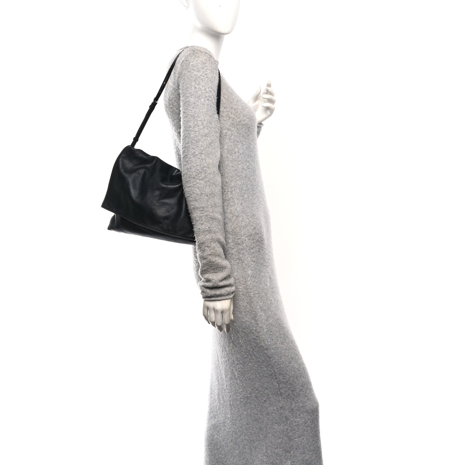 The Row Nappa Nan Shoulder Bag Black 2 of 11
