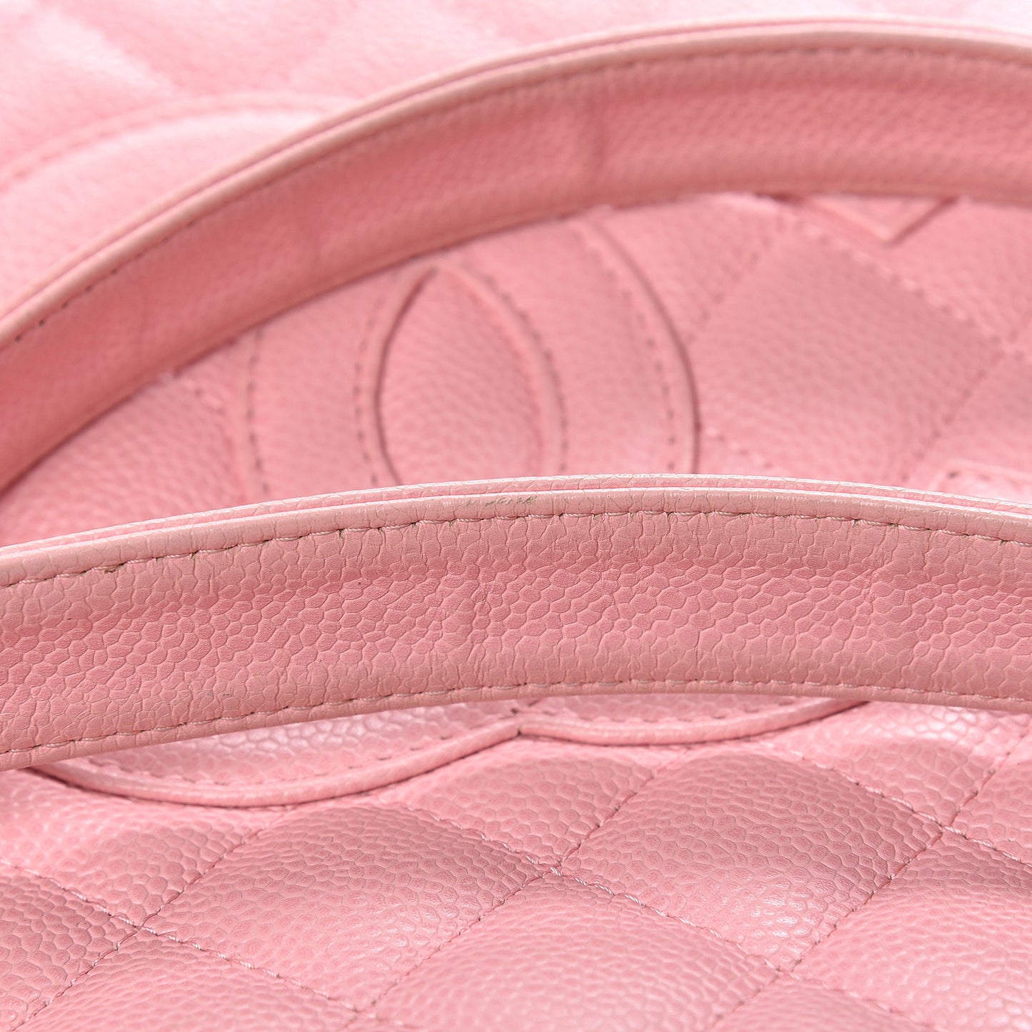 Caviar Quilted Petit Shopping Tote PST Pink