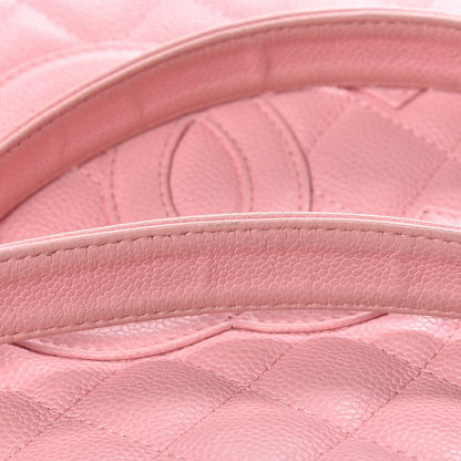 Chanel Caviar Quilted Petit Shopping Tote PST Pink 14 of 19