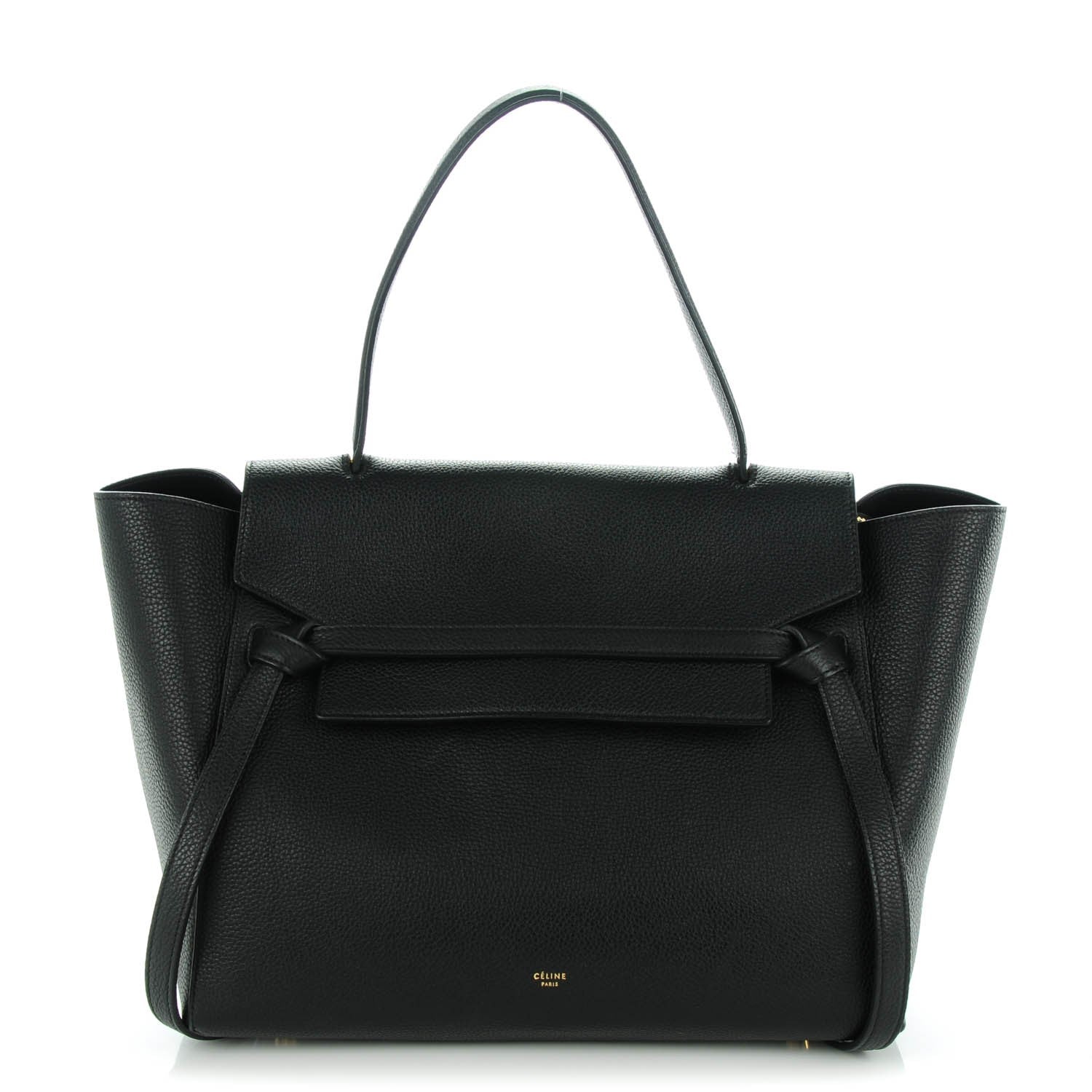 Celine Drummed Calfskin Small Belt Bag Black 1 of 8