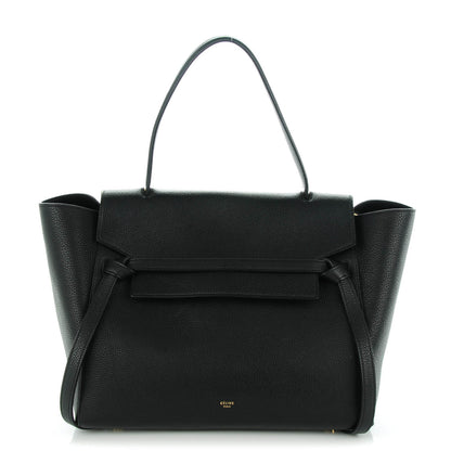Celine Drummed Calfskin Small Belt Bag Black 1 of 8